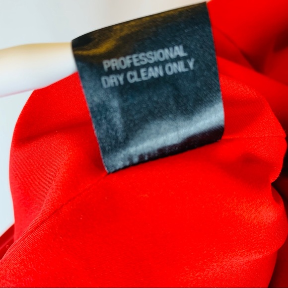 Kimora Lee Bell Sleeve V-Neck Red Cocktail Dress - Picture 7 of 7